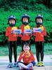 Chinallay Children's Cycling Glasses, Polarized Bicycle Glasses, Youth Roller Skating and Speed Skating Outdoor Sports Glasses
