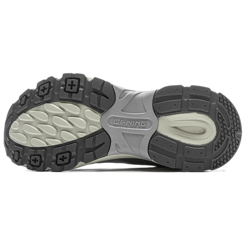 New LiNing Abrasion Resistant Breathable Low Top Casual Shoes Men's Silver Gray AGCV275-2