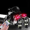 1/2/4/6/8pcs LED Emergency Warning Lights with Remote Control 8 Color Wireless LED Strobe Light USB Charging Waterproof