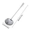 Soup Ladle, Wok Spatula,The Longer Handle Shovel Spoon Rustproof, Heat Resistance, Integral Forming Durable Stainless