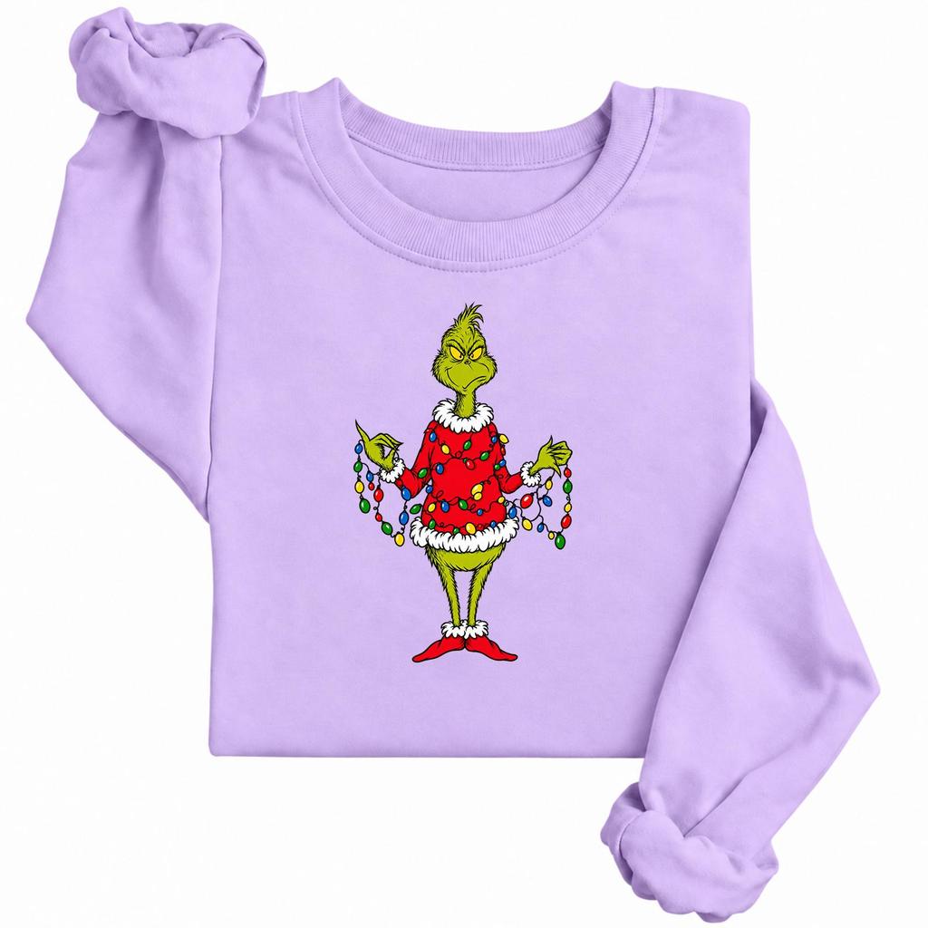 Women's Fashion Casual Long Sleeve Printed Crewneck Sweatshirt Top for Everyday Wear