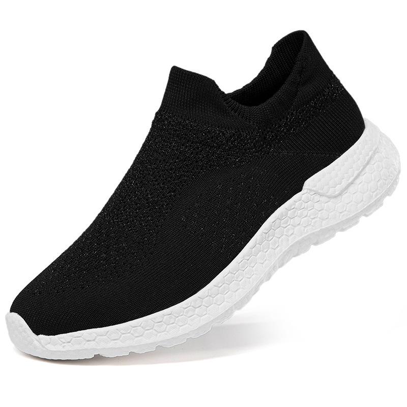 Große Größe Fly-Woven Sportschuhe Herren Frühling und Sommer Neue lässige Herrenschuhe Leichte atmungsaktive Mode Socken Schuhe