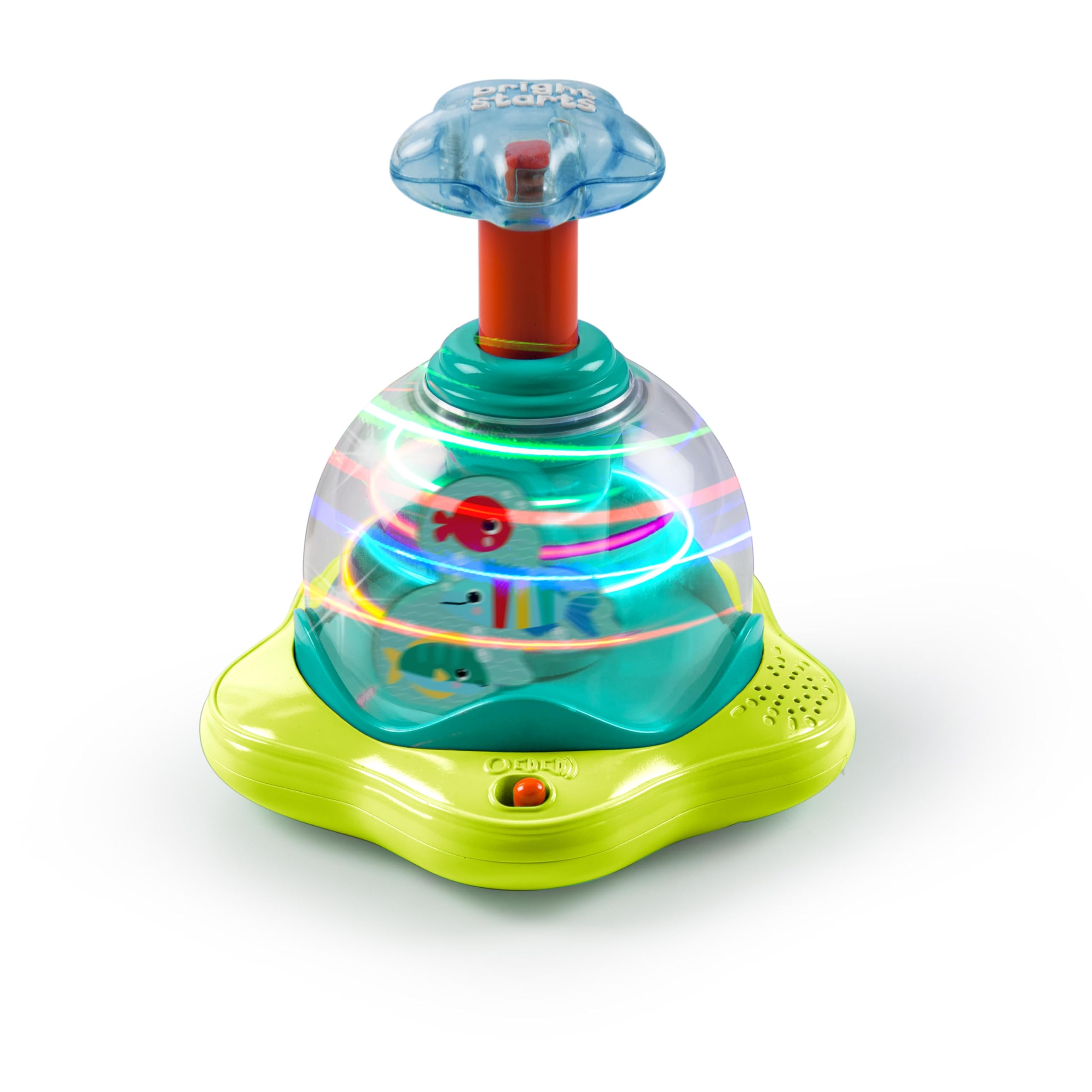 

Яркая игрушка-спиннер Bright Starts Press Glow Spinner месяцы и Светящаяся вращающаяся игрушка 10042 & [6+]