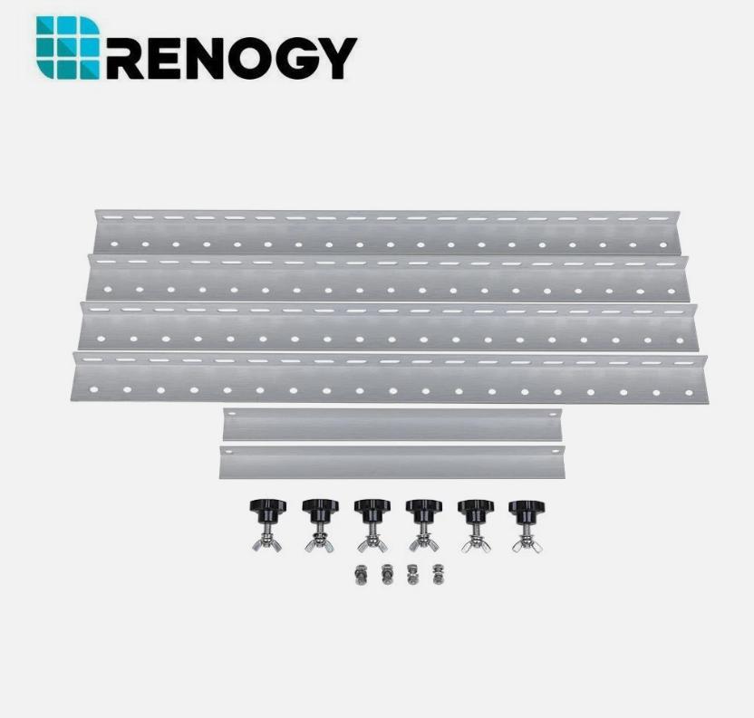 Rooftop Flat Surface Adjustable Frame Alloy Photovoltaic Bracket Portable Renogy Solar Panel Tilt Mount Brackets