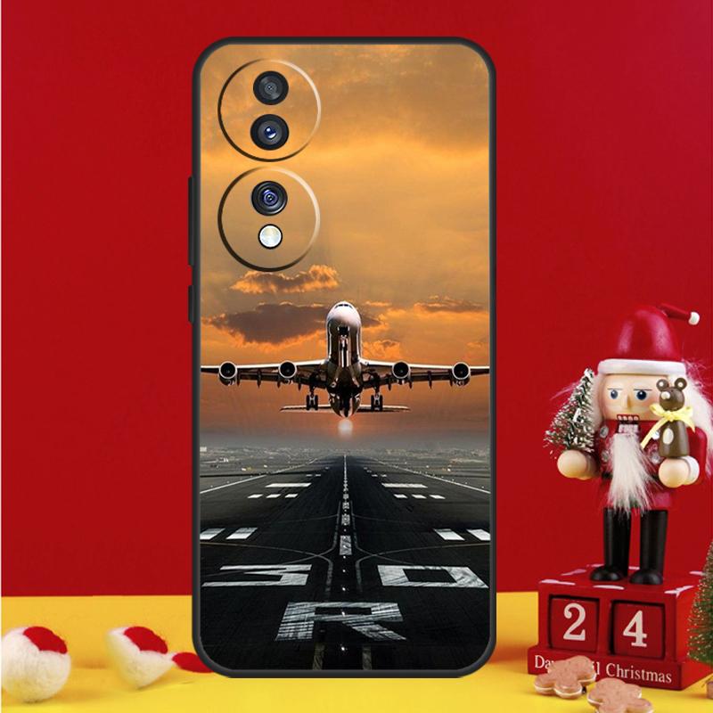 Airplane Plane Aircraft Case For Honor Magic 8 5 6 7 Lite Honor Win X9b X9c X9a X8c X8b 50 70 90 200 400 Pro Cover