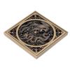 Antique Deodorant Floor Drain European Style Square Shower Floor Drain for Kitchens Bathrooms Garages Basements