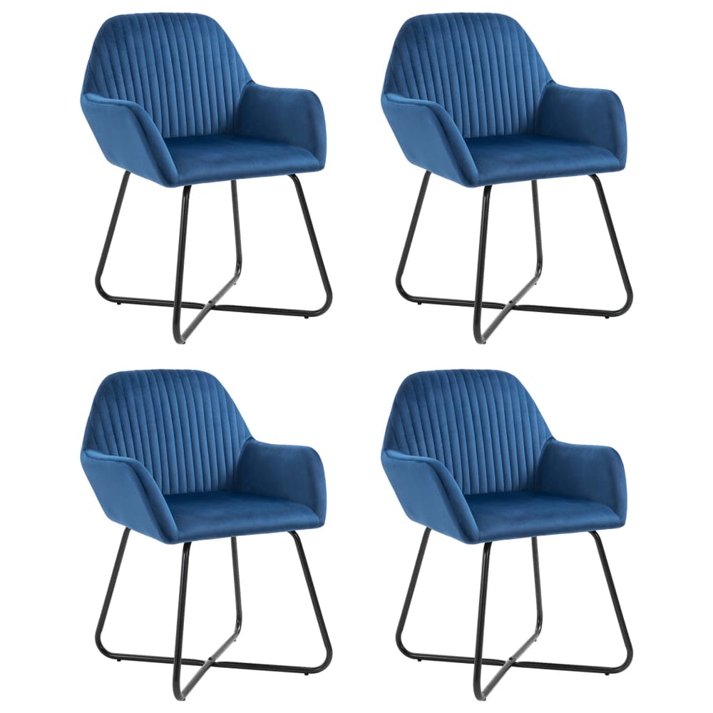 Chaises à manger lot de 4  Velours