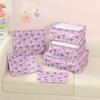 Cute Cartoon Travel Organizer Fabric Waterproof Multiuse Bag Packing