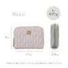 Mini Large Card Coin Wallet, Bifold, Capacity, Case, Accordion-Style, Slim, Purse, Compact, Small, Women's (Pink)