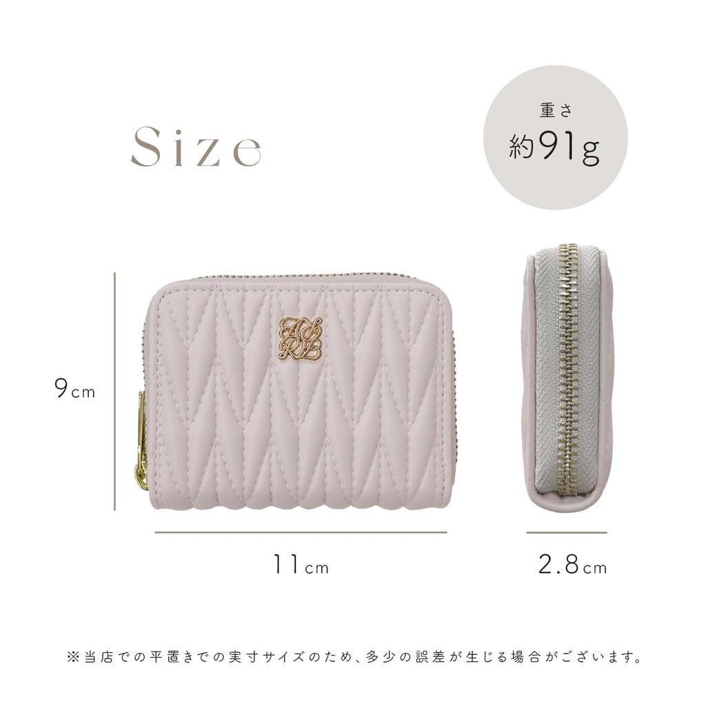 Mini Large Card Coin Wallet, Bifold, Capacity, Case, Accordion-Style, Slim, Purse, Compact, Small, Women's (Pink)