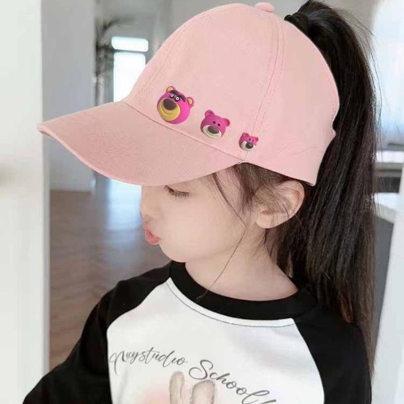 Butterfly Pink Kids Baseball Cap With Sun Protection And Breathable Polyester For Summer Outdoor Use