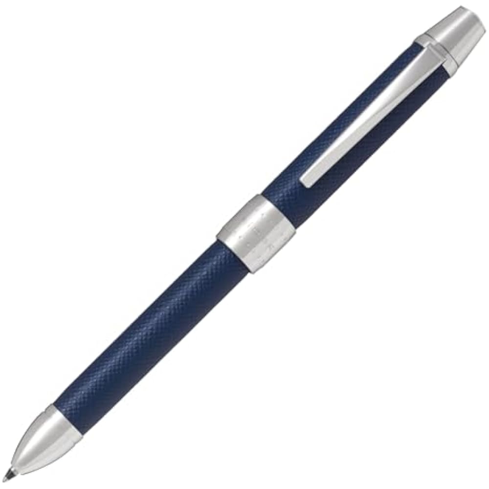 Pilot 2+1 Ridge Leather Blue BTHR-3SL-L Multifunction Ballpoint Pen 2 Colors 0.7mm+Sharp 0.5mm Ba...