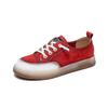 Fashion GKTINOO Women Casual Shoes Fashion Breathable Genuine Leather Shoes Sneakers Lace Up Women Flat Shoes Female Footwear