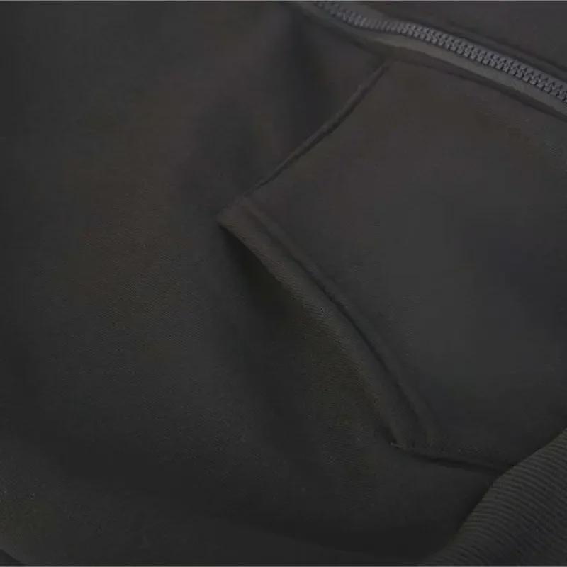 Pánská šedá silná sametová mikina s kapucí: Podzimní/Zimní Ležérní Sportovní Kardiganová Bunda Velké Velikosti