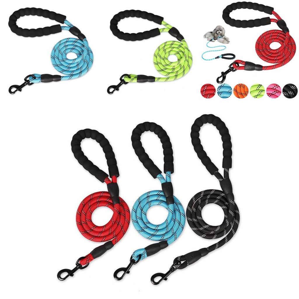 Strapazierfähige 5ft Reflektierende Hundeleine mit Gepolstertem Griff für Große und Kleine Rassen