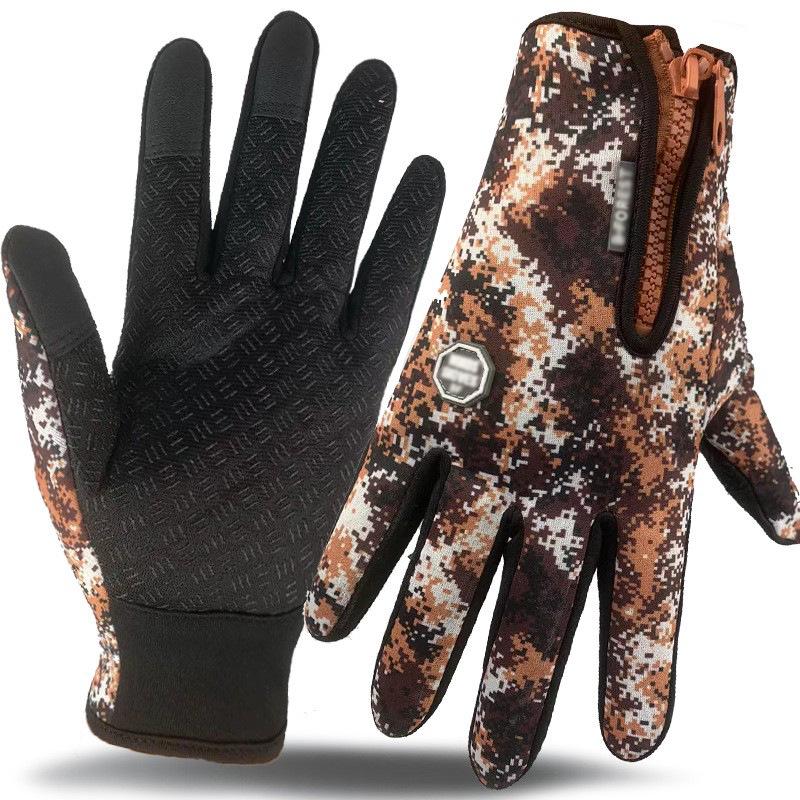 Waterproof Touchscreen Fleece Ski Gloves for Men & Women - Autumn/Winter Cycling Cold-Proof Style