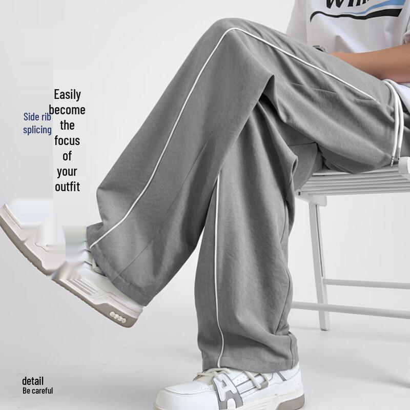 MINISO Men's Summer American Style Loose Straight-Leg Casual Pants