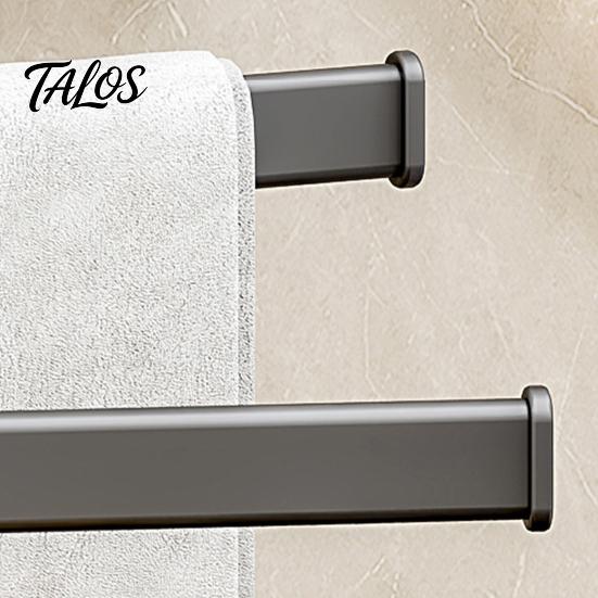 Rotating Towel Storage Swivel Rack, 180 Degree Design, Wall Mounted Space Modern Bathroom Hardware Aluminum Swing Holder, Anti-slip Organizer
