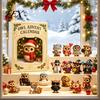 Decorative PVC Miniatures 2026 Owl/Dog Advent Calendar, 24 Days Christmas Countdown with Mini Animal Theme Surprise Figurine Ornaments, Collectible