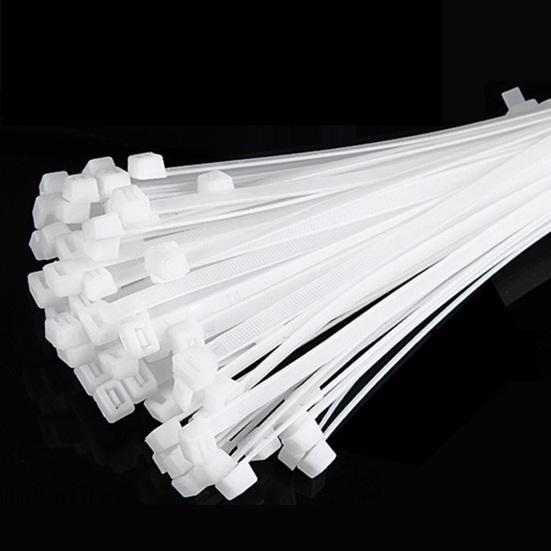 250/500/1000Pcs Universal Nylon Cable Tie Buckle Heavy Duty Self-Locking Nylon Zip Tie Indoor Outdoor Automotive Car Mount Wire Tie Fastener Strap