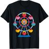 Ferris Wheel Ride Carnival Amusement Park T-Shirt(7)