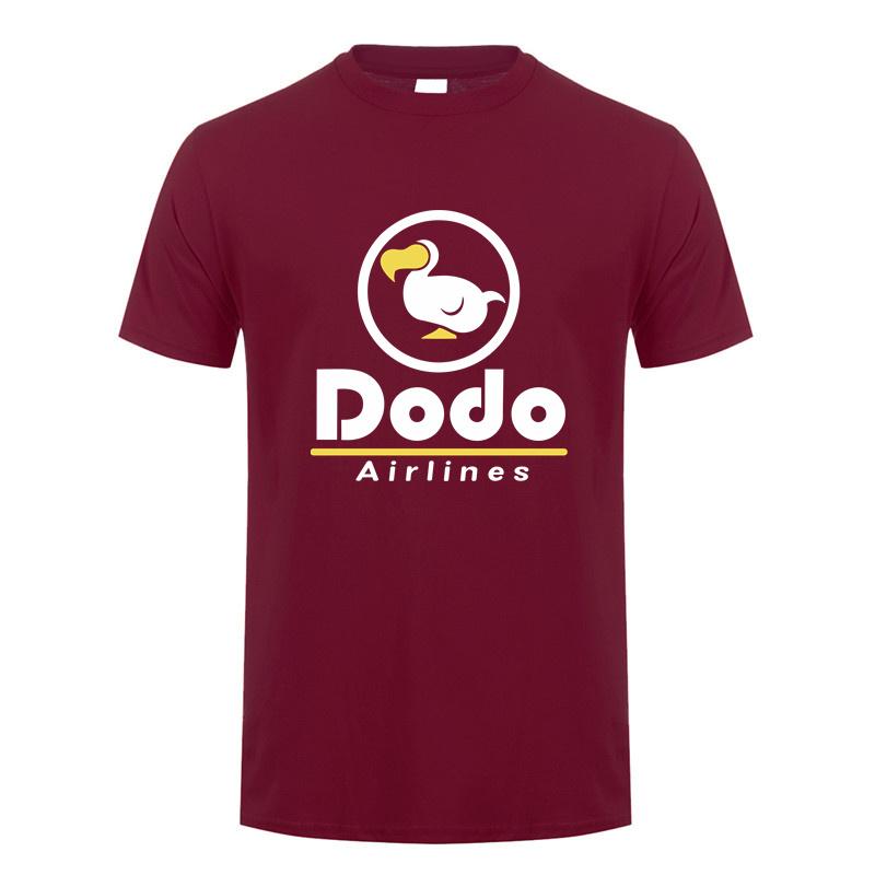 Dodo Airlines T-Shirt Sommer Herren Cool Baumwolle Kurzarm Dodo T-Shirts Unisex Geschenk Oberteile Tee LH-367