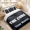 Custom Name Bedding Set 3 PiecesThe Cure Print Duvet Cover + 2 Pillowcases Soft Bed Decor