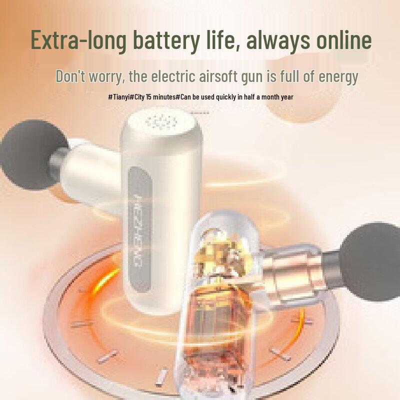 HEZHENG Portable Mini Fascia Gun Muscle Massager CN Plug (adapter Included)