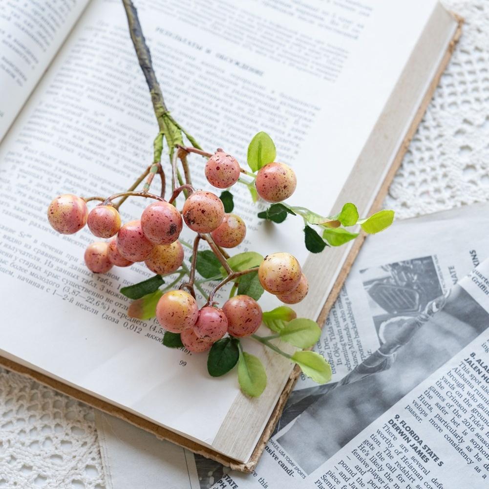 Artificial Lucky Fruit Foam Berry for Home Wedding Decor Styling Photo Backdrop Outdoor Events Realistic Look 30cm