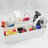 Plastic Portable Storage Organizer Multi-functional Segmented Handle Sectional Tray Container Pen Holder Storage Basket