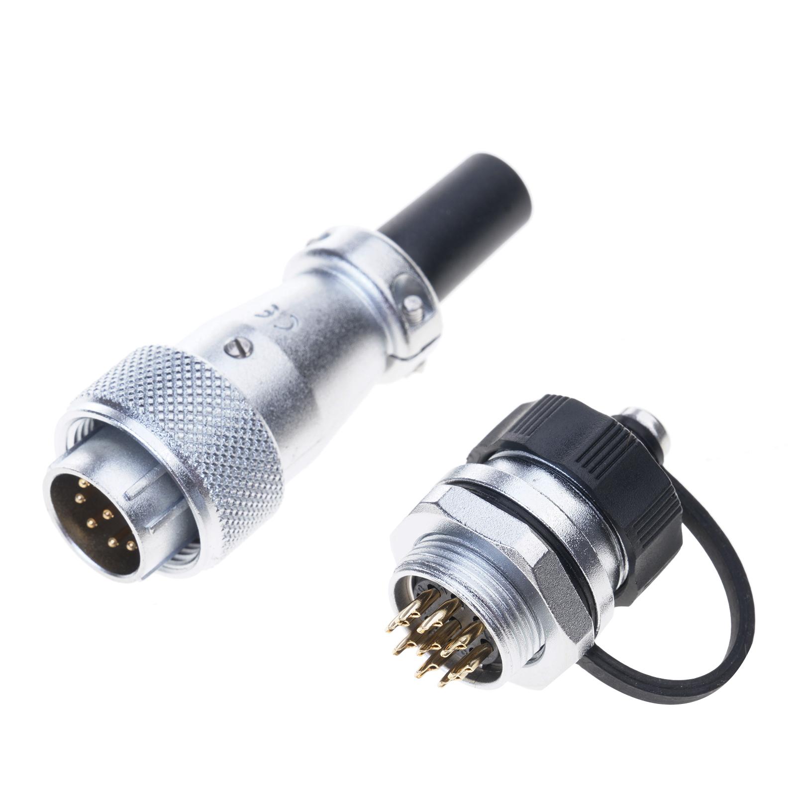 

WEIPU M16 WS16 2 3 4 5 7 9 10Pin TQ+ZM Промисловий Водонепроникний Авіаційний Роз єм Гайка Гніздо Адаптер Живлення AC ПВХ Кабель 9