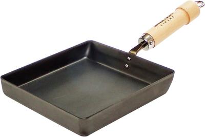 River Light Kiwami JAPAN Iron Tamagoyaki Frying Pan Large Iron Nitride Nitriding Compatible with IH Rust Resistant Made In Japan J1618