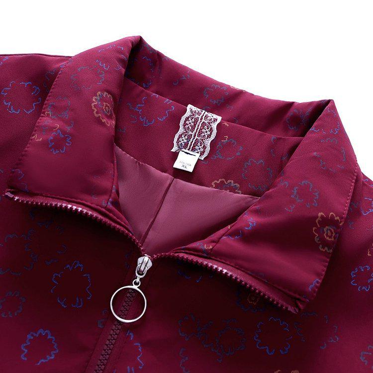 Fashionable Spring & Autumn 2026 Hooded Windbreaker for Middle-Aged & Elderly Women - Stylish Casual Jacket Coat Cardigan