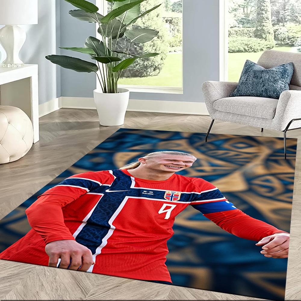 Haaland 180 Fußmatte Perfekt für Esszimmer Schlafzimmer Spielzimmer Balkon Rutschfester Teppich Büros dekorieren Perfektes Geschenk für Valentinstag Hochzeit Geburtstag