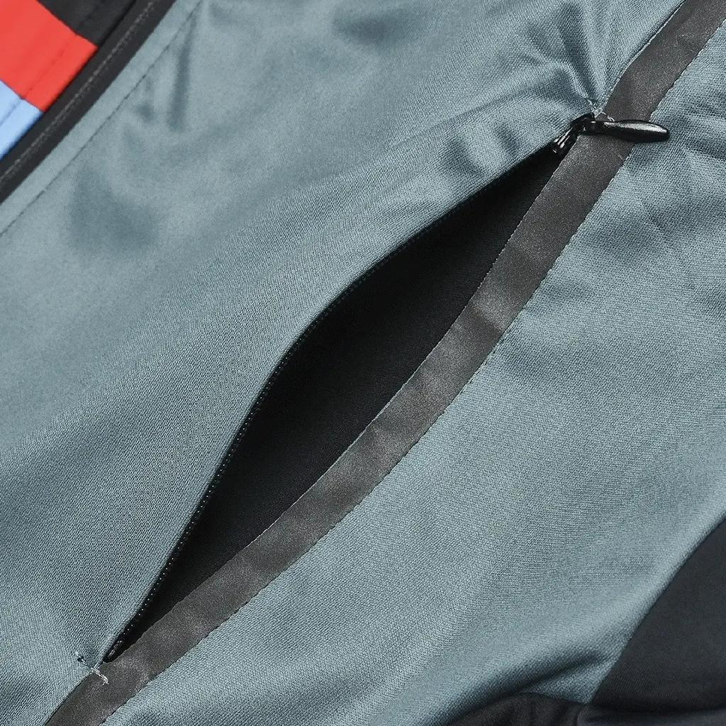 Fila Cycling Series Logo Color Block Retro Sports Stand Collar Comfortable Casual Jacket Men Jackets Black A11M448503F-BK