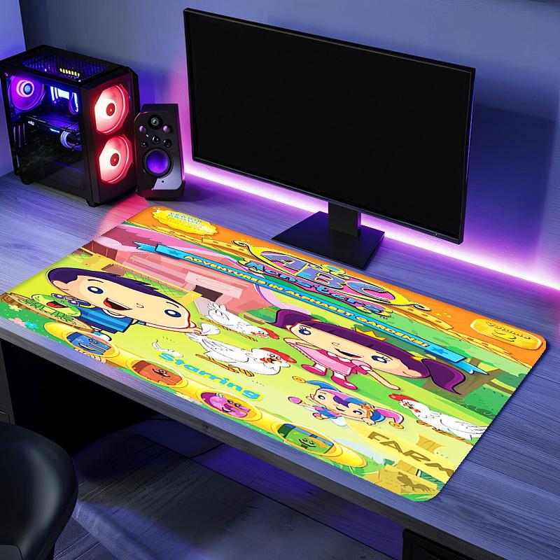 ABC Monsters Mouse Pad - Non-Slip Rubber Base, Smooth Surface for Work,Gaming,Office,And Home Use, Desk Mouse Pad