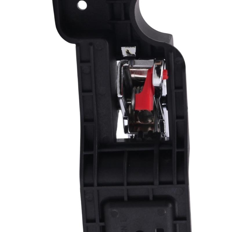 Front Inside Door Handle Assembly with Plastic Construction, Integrated Pull Lever, and Multiple Mounting Openings