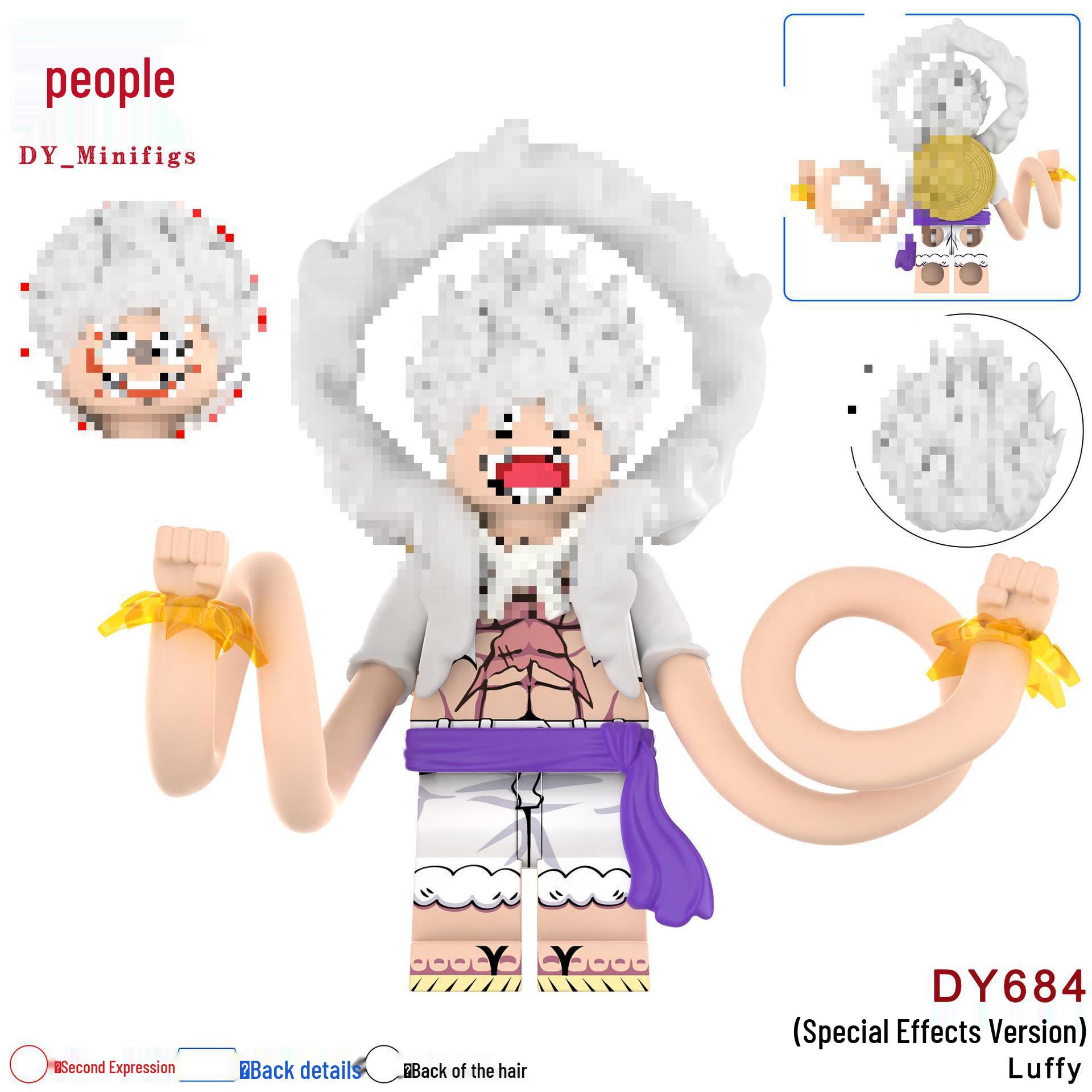 DY684 Small Particle Anime Series Building Blocks Figure Toy