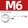 304 Stainless Steel Double Stack Self-Locking Washer with 65Mn Manganese, Anti-Loosening, Double-Sided Tooth Layer
