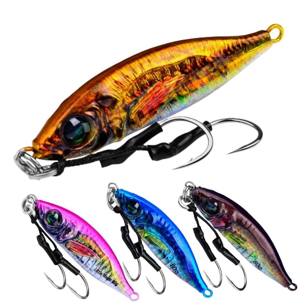 Horse mackerel metal jig 60g set of 4 realistic appeal