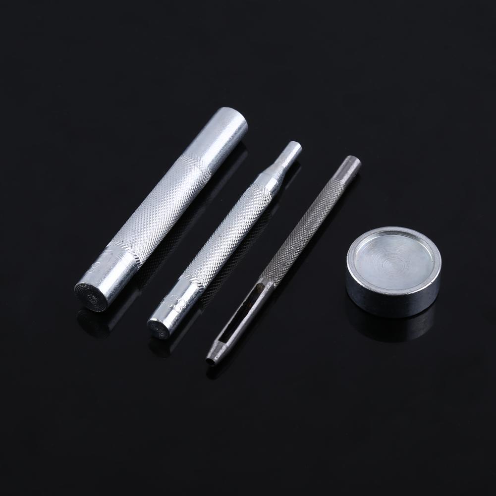 30 Sets 15mm Antique Brass Snap Fasteners Popper Press Stud Button   Fixing Tool Kit