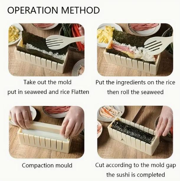 Sushi Grinder Making Tools Sushi Driver Rice Round Mold Mold Square Sushi Grinder Making Tools Kitchen Cooking Tools Bento Mold