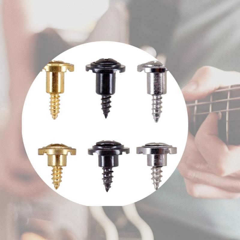 2pcs Round Slotted String Retainer Vintage Style String Trees Strings Retainer With Screw  Electric Guitar Accessories