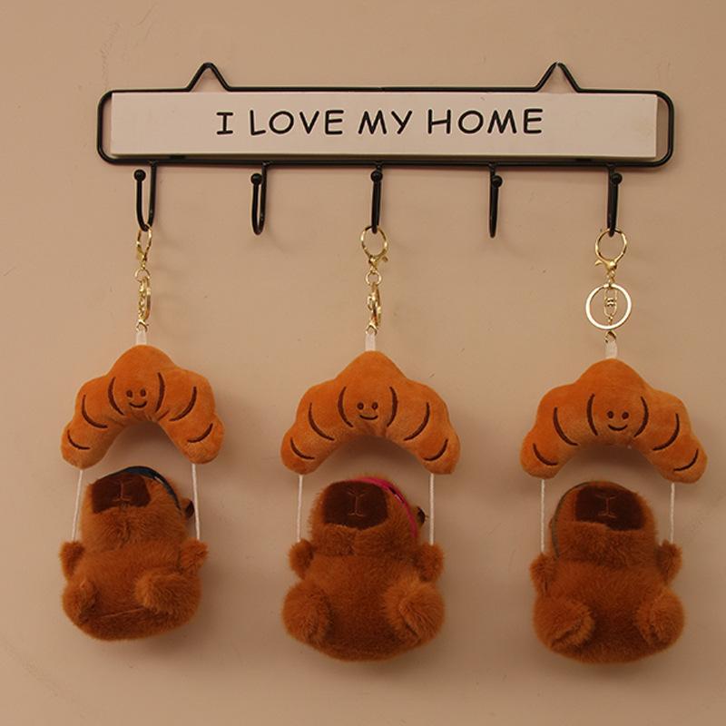 

Плюшевая кукла-капибала для прыжков с парашютом, креативная кукла-брелок, маленький подарок, милые игрушки для животных 4 inch