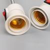 E27 LED Lamp Base EU US Plug Universal Socket Adapter Flexible LED Light Holder With Switch Base Conversion Table Lamp Converter