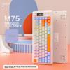 Free Wolf M75 Dual-Mode Wireless Bluetooth Mechanical Keyboard & Mouse Set - Silent PBT Keycaps for Gaming, Esports, and Office Use