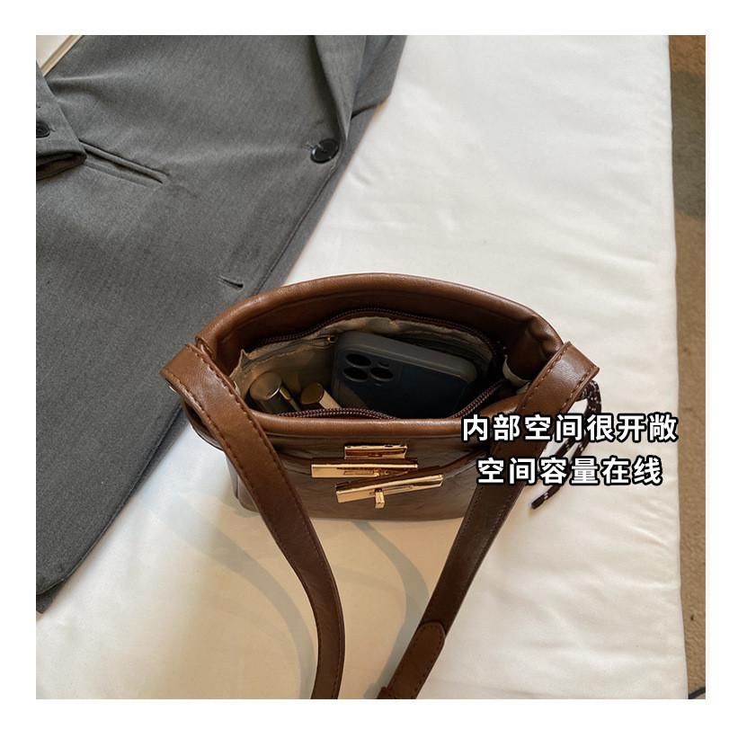 IELGY Ladies Messenger Bag Casual Portable Bucket Bag