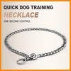 Luxury Flat Chain Design Professional Training Chain Collar, Stainless Steel Dog Training Collar, Professional Flat Chain Design, Mirror Polished