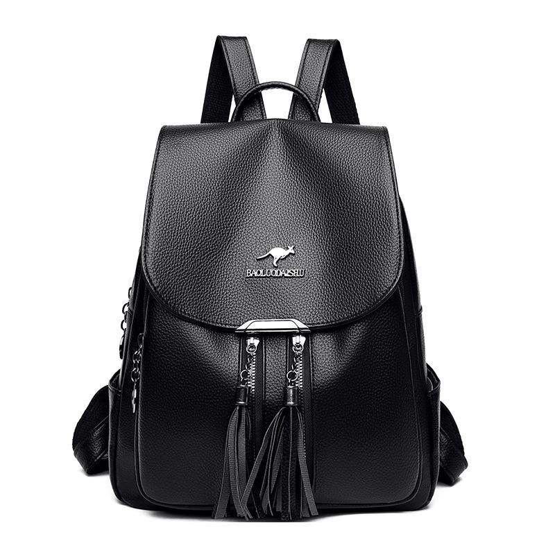 Dual-shoulder Bag - Stylish, Large-capacity Travel Backpack, Casual and Versatile Fringed Backpack