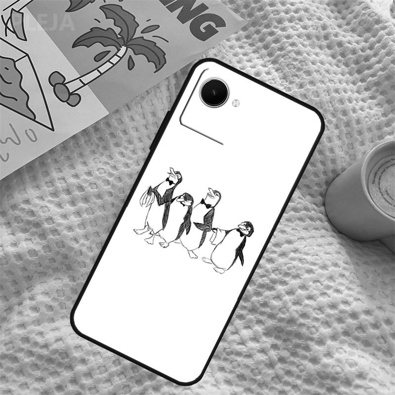 Cartoon Penguin Case For Realme C71 C75 C61 C53 C55 C33 C63 C51 C65 C67 11 12 13 14 Pro Plus GT6 GT7 15 Pro